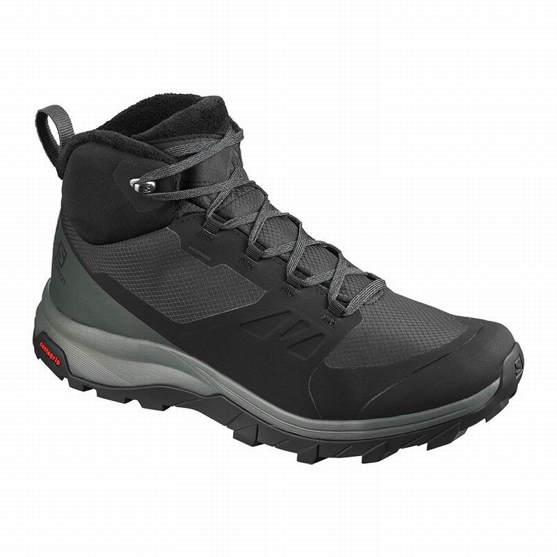 Bottes Hiver Salomon Homme Noir - Salomon OUTSNAP CLIMASALOMON™ WATERPROOF - France (0423-RVOTS)